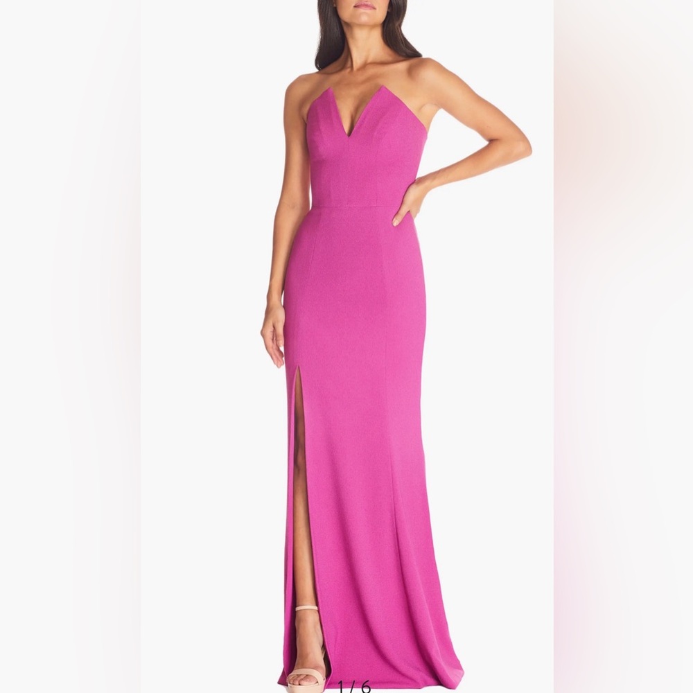 Dress the Population Fernanda Strapless Evening Gown, Large